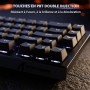 ATTACK SHARK X68 HE Clavier 8000Hz Rapid Trigger, Clavier Gamer Filaire RGB 60% avec Précision RT de 0,01 mm avec Interrupteur M