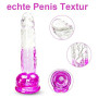 Petit gode en caoutchouc naturel de 19 cm, véritable pénis G-Spot. Avec une grande ventouse pour une utilisation mains libres, p