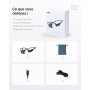 SHOKZ OpenRun Casque à Conduction osseuse, écouteurs Bluetooth Oreilles Libres pour Le Sport avec Micro, Casque sans Fil étanche