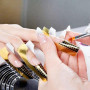 200 pièces Chablon Papier pour Gel Nails Art, Auto-Adhésif Ongles Forme pour Ongle Gel Construction, Autocollants Modèles pour e