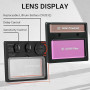DEKO Masque Soudure: Grand écran de Vue Auto Darkening Casque de Soudage à énergie Solaire, avec Batterie Remplaçable, Longue Du