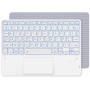 CACOE Clavier avec Pavé Tactile, Clavier sans Fil Bluetooth 10 Pouces avec Rétroéclairage, [AZERTY] Clavier Léger Fin pour iPad,