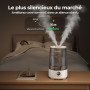 Homvana Humidificateur d'Air bébé, 3.6 L Cool Mist Top-Fill, 16dB Silencieux, 34H Durable Humidificateu Chambre, Plante, BPA Fre