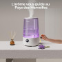 Homvana Humidificateur d'Air bébé, 3.6 L Cool Mist Top-Fill, 16dB Silencieux, 34H Durable Humidificateu Chambre, Plante, BPA Fre