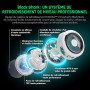 Black Shark FunCooler 6 Refroidisseur Telephone Magnétique, ventilateur telephone portable avec éclairage RGB, Contrôlable via A