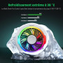 Black Shark FunCooler 6 Refroidisseur Telephone Magnétique, ventilateur telephone portable avec éclairage RGB, Contrôlable via A