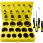 KEZE Metric FKM O Ring Kit de 386 pièces - 30 tailles - Fluorocarbone - Pour moteurs automobiles, cylindres, hydrauliques, sanit