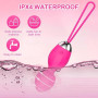 Qoosea Oeuf Vibrant Sex Toys Vibrateur Bullet Vibromasseur, Bullet Vibromasseurs avec 10 Modes Vibration, Œuf Vibrant du Clitori