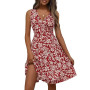 LIAMERHE Robe Femme Col V Chic et Elegant Manches sans/Courtes/Longues Robes A-Line Casual Robe pour Fête Noël Mariage | Robe Fe