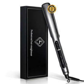 SI SHINY - Lisseur Cheveux Professionnel - Plaques en Titane – Jusqu'a 250°C – Technologie lissage & soin – Chauffe Rapide – Usa