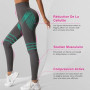 Leonie Leggings Anti Cellulite 3D Femme Original, Legging Anti-Cellulite à Compression 3 D, Minceur Taille Haute sans Couture, P