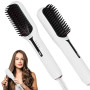 Alaoo Brosse Lissante pour Cheveux,Lisseur de Cheveux à Ions Négatifs,4 Températures Réglables,Portable Lisseur Cheveux Céramiqu