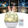 URAQT Veilleuse Enfant Lampe Etoile Projecteur, Veilleuse Bébé, Lampe Etoile Projecteur Veilleuse Enfant, 360°Rotation Telecomma
