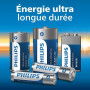 Philips Piles Alcalines D Ultra, LR20 – Haute Capacité pour Lampes de Poche et Gros Appareils, Lot de 20