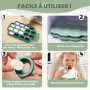 O'doe Vaisselle Bebe | Set Repas Bebe 1er Age 15 Pièces – Coffret Repas Bebe avec Bol Silicone à Ventouse, Cuillères, Tasses, Ba