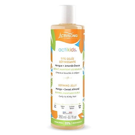 ACTIVILONG - Tite Gelée Définissante Actikids - Cheveux Bouclés À Crépus - Dès 3 ans - Amande Douce Et Mangue - 98% D'Ingrédient