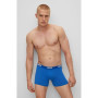 BOSS Hommes Trunk 3P Power Boxer Court en Coton Stretch à Logos répétés