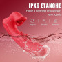 Keytuo Vibromasseurs Feminin Sex Toys, Sex Toýs Femme 4EN1 Léchage Gode Vibro-masseur va et Vient 10 Modes de Vibrations, Silen