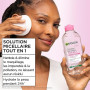 GARNIER Skin Active - Solution Micellaire Tout-En-1 - Nettoie, Démaquille & Hydrate - Micelles & Glycérine Hydrantante - Sans Pa