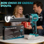 APROTII Pistolet Silicone Electrique Compatible avec Ma@kita Batteries 18V, Lumière LED, Pistolet Cartouche pour le Calfeutrage