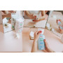 Love & Green - Cotons Maxi Carrés Hypoallergéniques x70 - Change et Toilette Bébé - 100% Bio - Non Blanchis, Doux et Naturels -