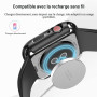 HANKN 6 Pièces Dur Coque pour Apple Watch Series 11 10 46mm Protecteur Films D'écran Verre Trempé, Couverture Complète Antichoc 