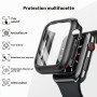 HANKN 6 Pièces Dur Coque pour Apple Watch Series 11 10 46mm Protecteur Films D'écran Verre Trempé, Couverture Complète Antichoc 