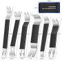 Hochferr Métal 24 Pièces Outils pour Garnitures Outils Démontage Outillage Carrosserie pour Panneau Accessoires Porte Autoradio