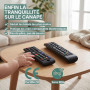 Broemba Télécommande bébé & Anneau de dentition - Jouet de dentition 100 % silicone - Jouet au design réaliste pour enfants - Sa