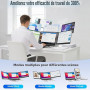 siaviala Ecran Portable 15.6”, 1080P FHD Triple Moniteur Portable pour PC Portables, Ultra-Fin Extension d'écran pour PC Portabl