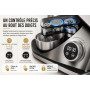 Royal Swiss ® Robot Pâtissier Professionnel 16L XXXXL 2800W, grande capacite - 12 Vitesses + Timer, Bol Inox, Ultra Puissant Pai
