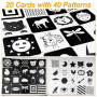 Chiluxendo 20 Pièces Livre Bebe 0-3 Mois, Carte Noir et Blanc Bébé, Carte Contraste Montessori, Jeux d'Éveil Noir et Blanc, Cart