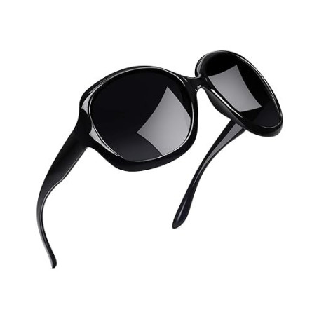 Joopin Lunettes de Soleil Polarisees Femme Grande Taille Style Rétro Tendance pour Conduite et Voyage Protection UV400