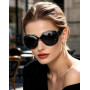 Joopin Lunettes de Soleil Polarisees Femme Grande Taille Style Rétro Tendance pour Conduite et Voyage Protection UV400