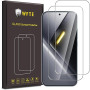 WFTE [Lot de 2 Verre Trempé pour Xiaomi Poco X8 Pro Max 5G, 0,26mm Film de Protection D'écran avec Haute Transparence à 99%, Ant