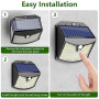Giliwosy Lampe Solaire Exterieur, 【Lot de 6】 Lumière Solaire Extérieure, 3 Modes IP65 Étanche - Éclairage Extérieur Solaire pour
