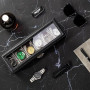 ProCase Boite a Montre à 2 Niveaux, 6 Emplacements avec Coussins pour Montres, 2ème Compartiment pour des Petits Bijoux Accessoi