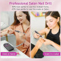 HALMAI Ponceuse pour ongles professionnelle, Lime à ongles portable en gel acrylique, Ponceuse à ongles sans fil rechargeable 40