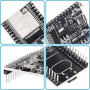 DUBEUYEW ESP32-DevKitC Carte de Base ESP32 Carte de Développement ESP32-WROOM-32U Ensemble pour Arduino avec Antenne et Câble