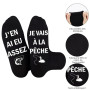 Merclix Chaussettes Homme 43-46 Rigolote Idee Cadeau Homme Papa Papy Ado Garcon Original Utile Cadeau Noel Anniversaire Fete des