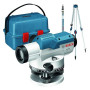 Bosch Professional Niveau optique GOL 32 D (grossissement 32x, unité de mesure: 360 degrés, portée: jusqu’à 120 m, pige GR 500,