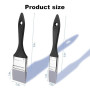Duoleimi Lot de 2 pinceaux en silicone – Large et étroit, pour peinture acrylique, aquarelle et accessoires en résine époxy, pin