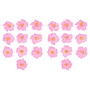 HOMSFOU Lot de 20 Fleurs d'hibiscus artificielles - Fleurs de Table d'hibiscus - Faux Roses - Bandeaux hawaïens - Fleurs artific