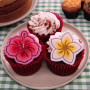 BAKERLOGY Mini Emporte-pièce Fleurs Tropicales (5 cm) – Tampons Cupcake Frangipanier et Hibiscus pour Pâtisserie Estivale, Fêtes