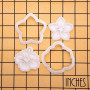 BAKERLOGY Mini Emporte-pièce Fleurs Tropicales (5 cm) – Tampons Cupcake Frangipanier et Hibiscus pour Pâtisserie Estivale, Fêtes