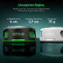 Black Shark FunCooler 6 Refroidisseur Telephone Magnétique, Ventilateur Telephone Portable avec éclairage RGB, Contrôlable Via A