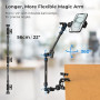 SMALLRIG 56cm Bras Magique avec Super Clamp, Phone Holder Aérien, Support et Pince Caméra Flexibles pour Bureau, Boom Arm Articu