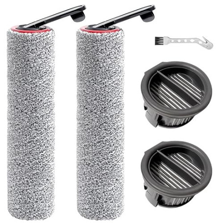 DianSung Brosse à rouleau + filtre d'accessoires pour Dreame H14 Pro, H14, H14 Dual aspirateur sec et humide pièces de rechange,