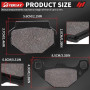 Yerbay Plaquettes de Frein arrière pour Aeon cobra 400 Quad 2010-2015/ Aprilia sx 125 2008-2013/ TGB blade 550 2009-2012