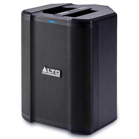 ALTO Busker Enceinte amplifiée Portable 200W avec Batterie Rechargeable, Bluetooth, mixeur 3 canaux, Alesis FX, contrôle appli,